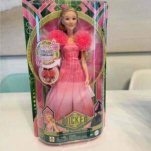 Wicked Singing (“Popular”)Glinda Doll in Pink Dress